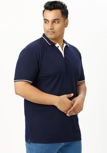 Image of Wear Your Opinion Men's Plus Size Tipped Polo Collar Neck Tshirt