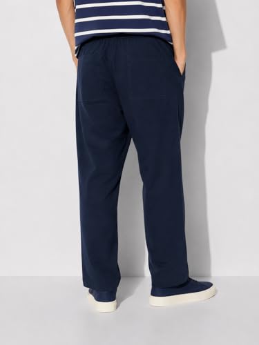 Image of Alan Jones Clothing Mens Washed Jersey Cotton Ankle Pants | Soft Stretch Jersey Cotton | Elastic Waist with Drawstring