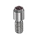 QUARKZMAN Rubin Kugel Kontakt Stelle 4mm Länge Messung Sondenstift 2mm Durchmesser Rubin Kugel Spitze für Externe Innere Messschieber M2.5 Gewinde