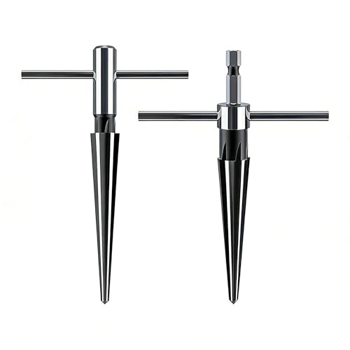 BRIOTA Lot de 2 alésoirs coniques de 3 à 13 mm et 5 à 16 mm, à tige hexagonale, alésoir conique pour perçage du bois, du métal