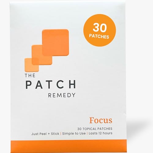 Image of The Patch Remedy Focus Patch | Ginkgo Biloba, Acetyl-L-Carnitine, Bacopa, Magnesium L-Threonate, Green Tea | 30 Patches