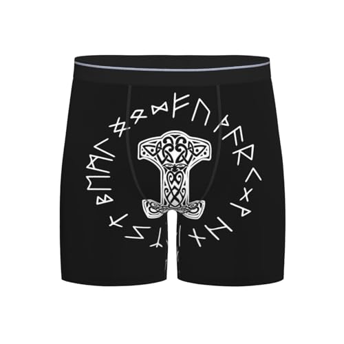 Purple Leopard Print Men's Extended Length Boxer Briefs Breathable Soft Underwear for men