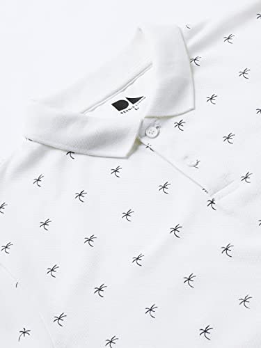 Dennis Lingo Men's Slim Fit Offwhite Polo T-Shirt