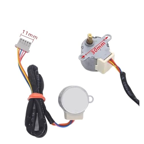 LOKLNEYK Compatible con el Motor Paso a Paso de 12 V CC for Aire Acondicionado Samsung 24BYJ48-00371C, Pieza de Repuesto for reparación del Sistema de ventilación oscilante.