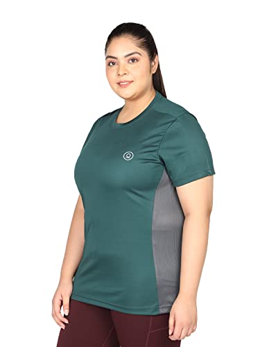 Image of CHKOKKO Women's Polyester Round Neck Regular Fit Gym Sports T-Shirt