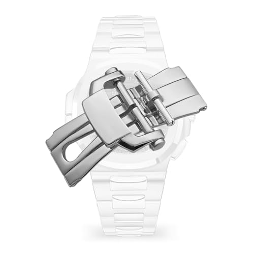 hengfento2 �m�[�`���X�N���X�v �܂肽���ݎ��o�b�N�� �����p Patek Philippe Nautilus�o�^�t���C�o�b�N���X�e�����X�X�`�[��18mm, �V���o�[, 21mm