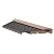 Adjustable Inswing Threshold 5 5/8 inch Wide Oloadoors Aluminum Composite Sill INSWING 36 inch Long with Composite Cap and Composite Base for Exterior Front Door (Patina-36)