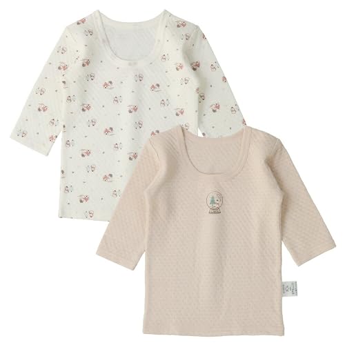 [SANTOWA] [�T���g�[��] �x�r�[ ���� ����T�V���c 2���Z�b�g 2���g �j�̎q ���̎q �j�b�g�L���g ������ �ӂ����炵������ۉ� �� �R�b�g�� ���� �A���_�[�E�F�A 3�T�C�Y�W�J [ 80-95cm ] D�F�Ⴞ��� 95cm