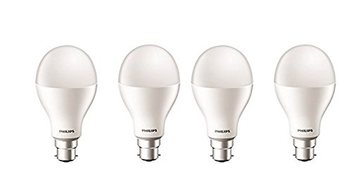 Philips Stellar Bright Base B22 20-Watt LED Bulb (Pack of 4, White)