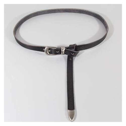 Women Decorative Belt Extended Thin Section Knotted Decorative Ladies Belt All-Match Slim Skirt Belt Women Jeans Belt(110cm,Coffee)2