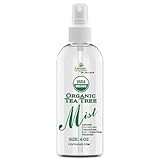 Dr Joe Lab Organic Tea Tree Mist For Skincare - USDA Certified - 4 oz- Face Spray - Soothing & Relaxing -Pure Essential Oil & Glycerin and Body Spray.