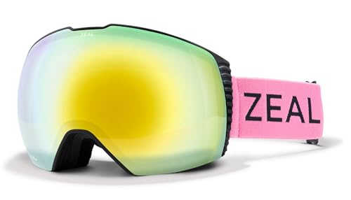 Zeal Optics Cloudfall Ski & Snowboard Goggle for Men & Women w/Interchangeable Bonus Lens, OTG, Anti-Fog, Margot/Polarized Alchemy