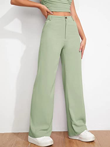 Image of Elendra Women Lycra - Bootcut Trousers Pant Wide Leg