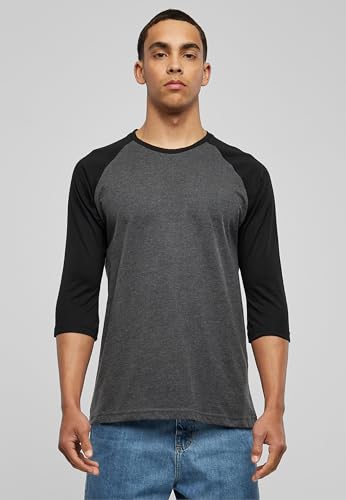 URBAN CLASSICS Camiseta Hombre de Manga Ranglán a Tres Cuartos hasta el Codo, Algodón, Largo Normal, Disponible en Distintos Colores y tallas XS - 5XL