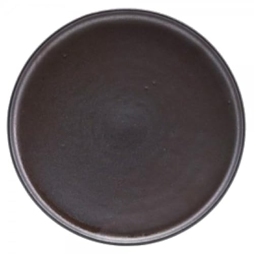 House Doctor ATON - Plato de Postre (gres, 21 cm de diámetro), Color Gris Oscuro