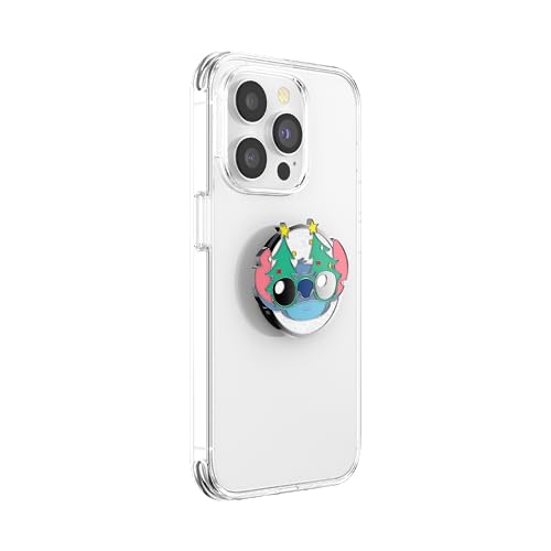 Image of PopSockets Adhesive Phone Grip, Holder, Phone Stand, Disney Lilo & Stitch - Holiday Stitch