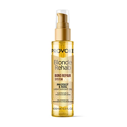 PROVOKE Blonde Rehab N0'5 Protect and Seal Bond Repair Hair Oil 100 ml, Protects from Heat & Adds Shine in 1 Use