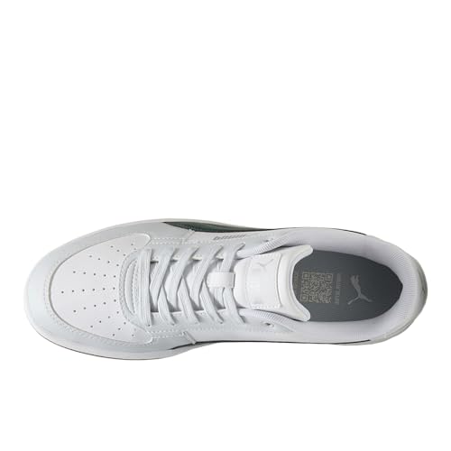 Image of PUMA Mens Caven Dime Lace Up Sneakers Shoes Casual - Black, Grey, Red | Casual Shoes