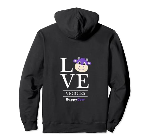 HappyCow LOVE 2023 Pullover (Back) Sudadera con Capucha