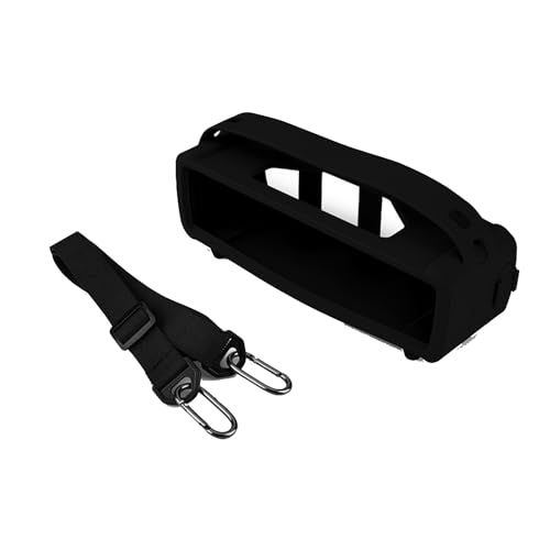 JOYSOG シリコーンカバーケース Bose SoundLink Mini&Mini II Bluetoothポータブルスピーカー保護スキンスリーブ ショルダーストラップアクセサリー付き(ブラック)