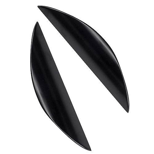 Guolich 2 Pcs Hole Centers 1.25 Inch(32mm) Kitchen Drawer Handle Door Cabinet Pulls Zinc Alloy Handle Modern Black Brushed Brass Hardware for Wardrobe Bathroom Dresser (32mm Black)