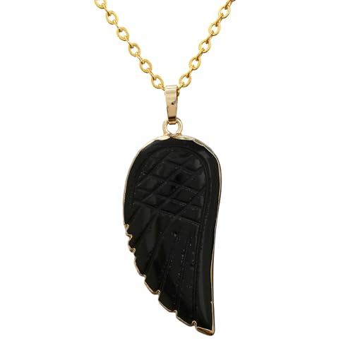 Collier ailes en argent 925 et cristal naturel pour femme aux reflets précieux