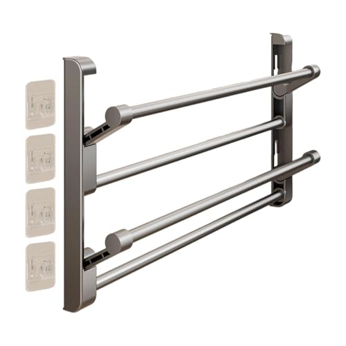 Baoblaze Portascarpe Scarpiera Da Parete Organizzatore Sospeso Mensola per Calzature Pieghevole E Salvaspazio in Alluminio Adatto per Ingresso Bagno E Camera, 70 Cm