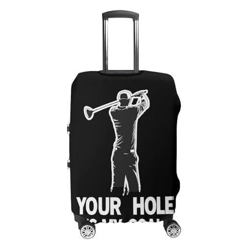 Golf Your Hole Is My Goal Luggage Covers Washable Travel Suitcase Cover Elastic Baggage Protector4