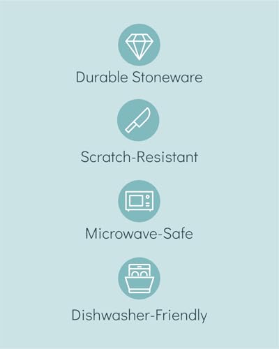 32piecedinnerwaresetsfor8modernstylestonewaredinnerwaresetscratchresistantdishwashersafeplatesandbowlssetsceramicdishsetbowlandplatesetbeigeandblue Urban Country Home Decor 32 piece dinnerware sets for 8 modern style stoneware dinnerware set scratch resistant dishwasher safe plates and bowls sets ceramic dish set bowl and plate set beige and blue urban country home decor