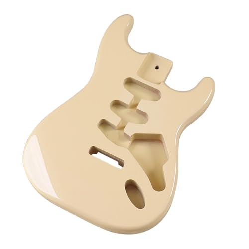 ギター本体 3 シングルポプラエレキギターボディ黄色の光沢のあるギター修正 DIY アクセサリープロのピアノバレル