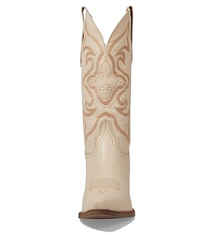 Image of Dingo Womens Out West Embroidered Snip Toe Casual Boots Mid Calf Mid Heel 2-3 inch