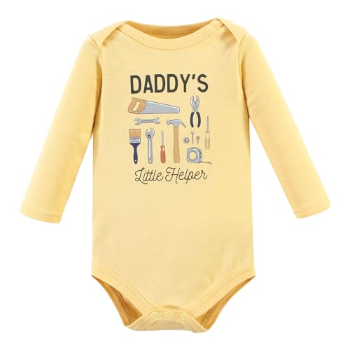 Image of Hudson Baby baby-boys Cotton Long-sleeve Bodysuits 5-pack