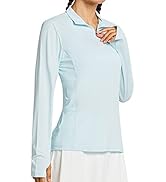 Libin Women's UPF 50+ Long Sleeve Golf Shirts Sun Protection Half-Zip SPF UV Tennis Shirts Runnin...