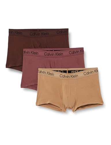 Low Rise Trunk 3pk 000nb3705a Boxer a vita bassa Multicolore Marron Tigers Eye Umber XS uomo