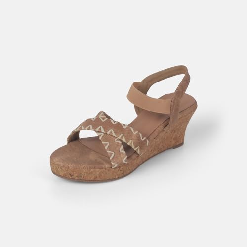 Image of Mochi Women Comfort Ankle-strap Wedge Heel Fashion Sandal