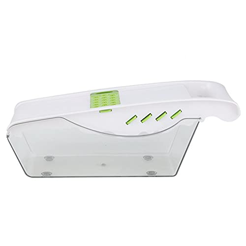 Anti-slip Voedselsnijder Fruit Dicer Groentesnijder Duurzaam Gedemonteerd voor Salade (6 Blade Wit) - Image 5