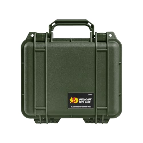 Maleta Pelican 1200 con espuma OD Green miniatura 2