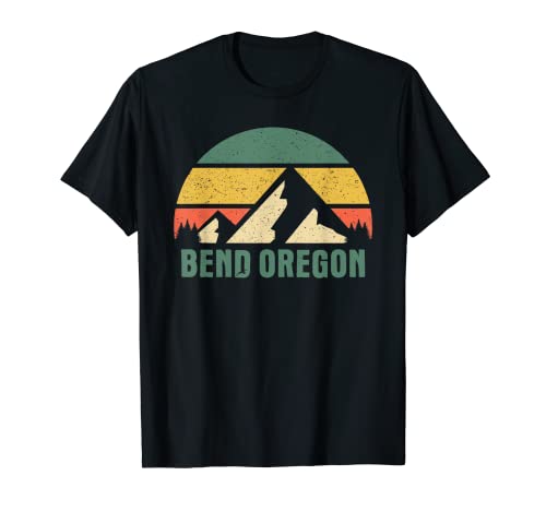 Bend Oregon USA Retro Mountain for Men T-Shirt