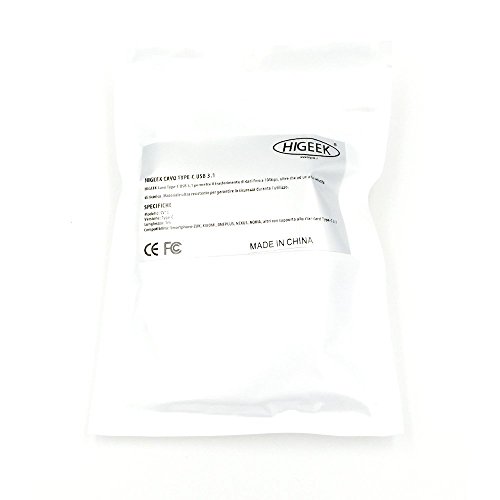 HIGEEK Cavo USB Type C Alta velocità Cavo Micro