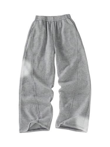 SOLY HUX Boy's Casual Sweatpants Elastic Waist Wide Leg Baggy Athletic Pants with Pockets
