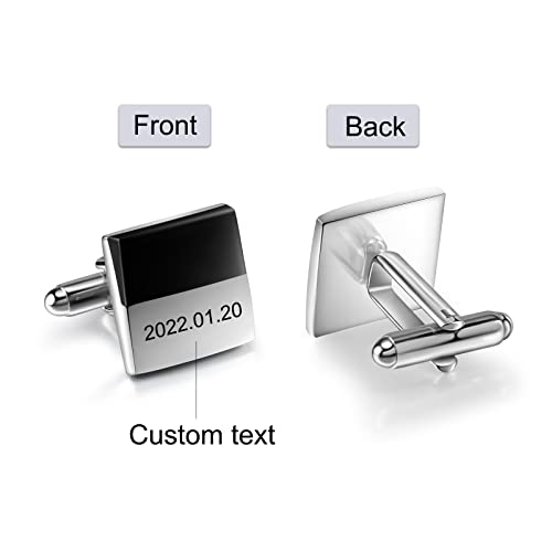 Mancuernillas personalizadas para hombre con grabado miniatura 6