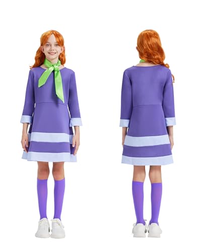 Disfraz Halloween Niñas Falda Deluxe Morada con Accesorios miniatura 3