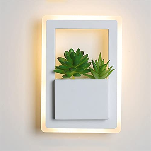 lámpara de Pared Europea, lámpara de Pared con Chip led Cuadrado, Pantalla acrílica, lámpara de Noche Moderna y Sencilla para Dormitorio, lámpara de Pared led con Personalidad para Sala de Estar,