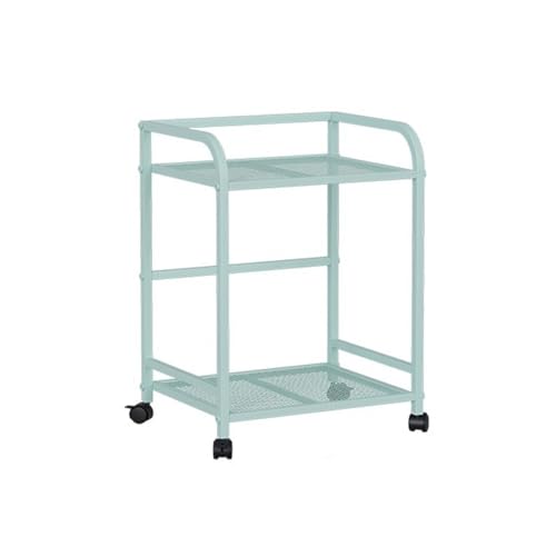 Soporte móvil para CPU con ruedas bloqueables, estante para impresora y soporte para torre de PC, carrito resistente para accesorios de juego (Azul) miniatura 1