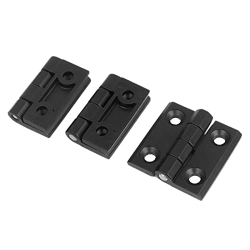 Charnières de porte noires 50 mm robustes pour ouverture fluide - 3