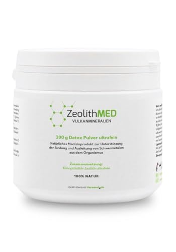 Zeolita MED 210g Polvos ultrafinos desintoxicantes