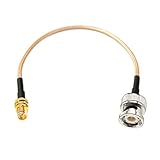 ROBAUN Adaptador de cable flexible con conector macho hembra SMA a conector BNC RG316 de 15 cm/30 cm/50 cm/100 cm(SMAK-BNCJ,15cm)