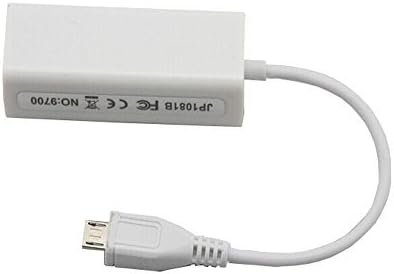 Parts Express Micro USB 2.0 5 Pin to Ethernet 10/100 m RJ45 Network LAN Adapter Card for Tablet