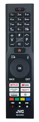 121AV Original RM-C3604 TV Remote Control Compatible with JVC LT-32VF5105 LT-40VF3001 LT-43VF5105 LT-43VU2201 LT-43VU2255 LT-43VU8156 LT-50K8100(A) LT-43VU3100 LT-58VU6255 Ultra HD 4K. Smart LED - Image 2