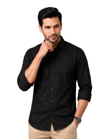 Men’s Casual Shirt for Daily Use, Regular Fit Button Down Collar Shirt, Full Sleeve Cotton Shirt for Office, Formal, Casual, Party and Outdoor Activities-picture-24
